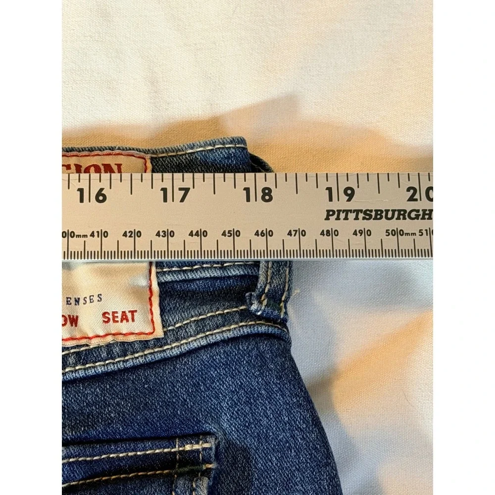 True Religion Rocco Relaxed Skinny Jeans Medium Blizzard Wash 700117 Mens 36x32